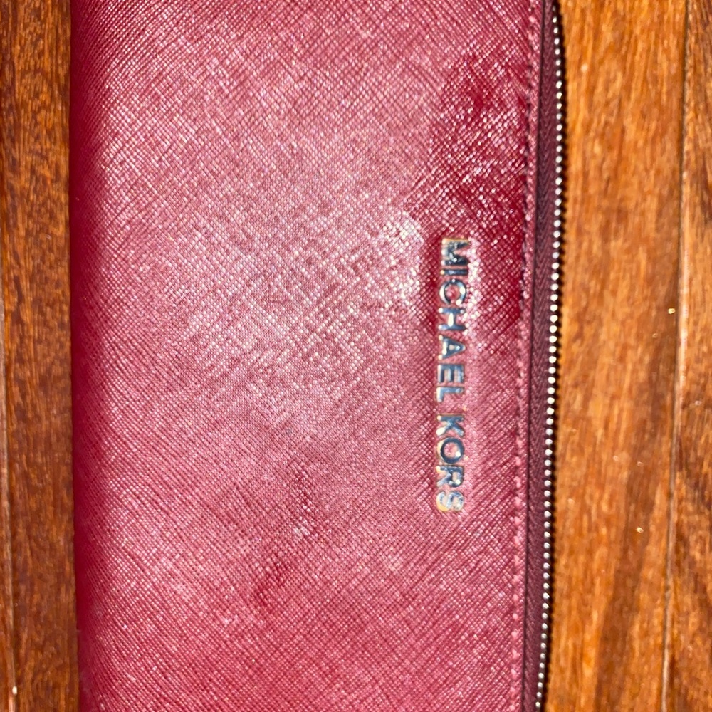 Maroon Michael Kors Wallet